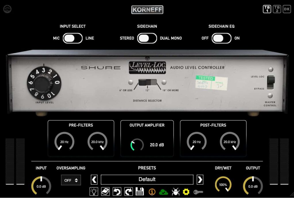 Korneff Audio Shure Level-Loc